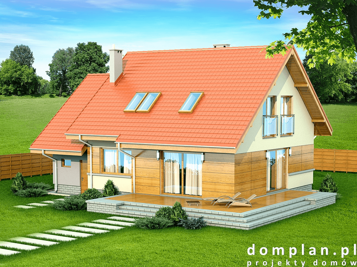 Wizualizacja domu jednorodzinnego Lisandra