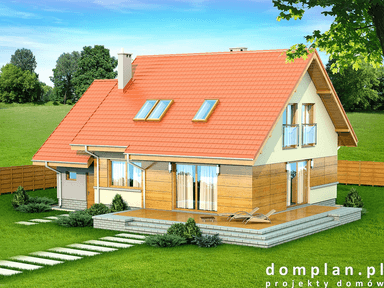 Wizualizacja domu jednorodzinnego Lisandra