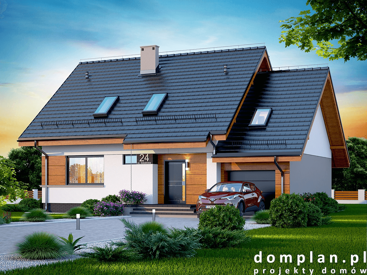 Wizualizacja domu jednorodzinnego Lisandra