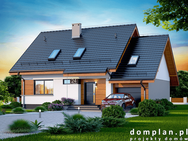 Wizualizacja domu jednorodzinnego Lisandra