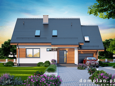 Wizualizacja domu jednorodzinnego Lisandra