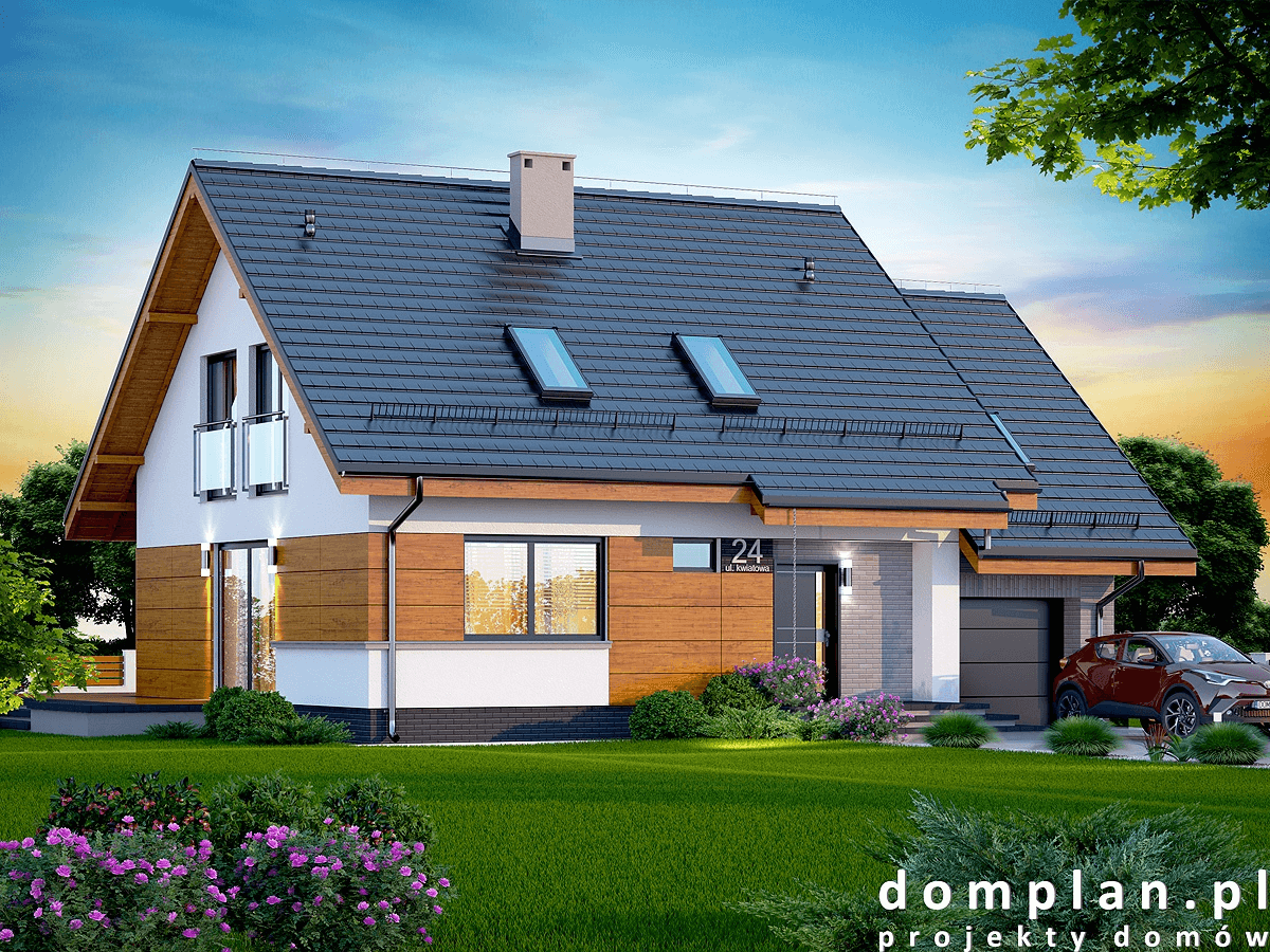 Wizualizacja domu jednorodzinnego Lisandra