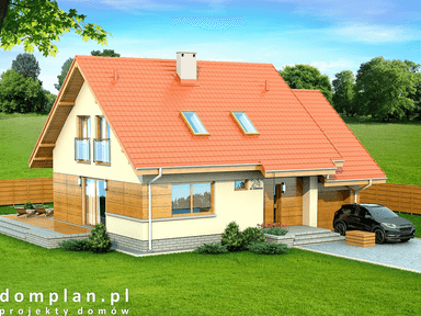 Wizualizacja domu jednorodzinnego Lisandra