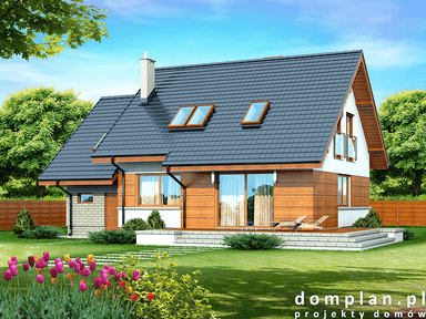Wizualizacja domu jednorodzinnego Lisandra mała
