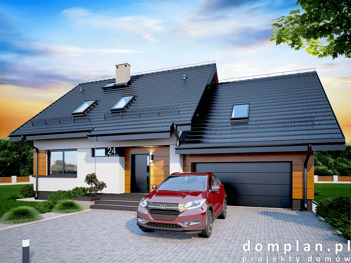 Wizualizacja domu jednorodzinnego Lisandra mała 2M