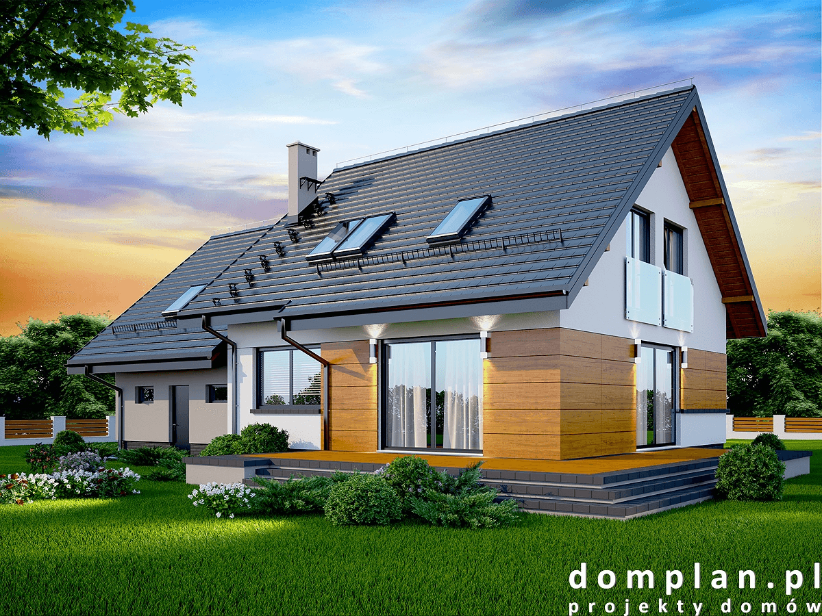 Wizualizacja domu jednorodzinnego Lisandra mała 2M