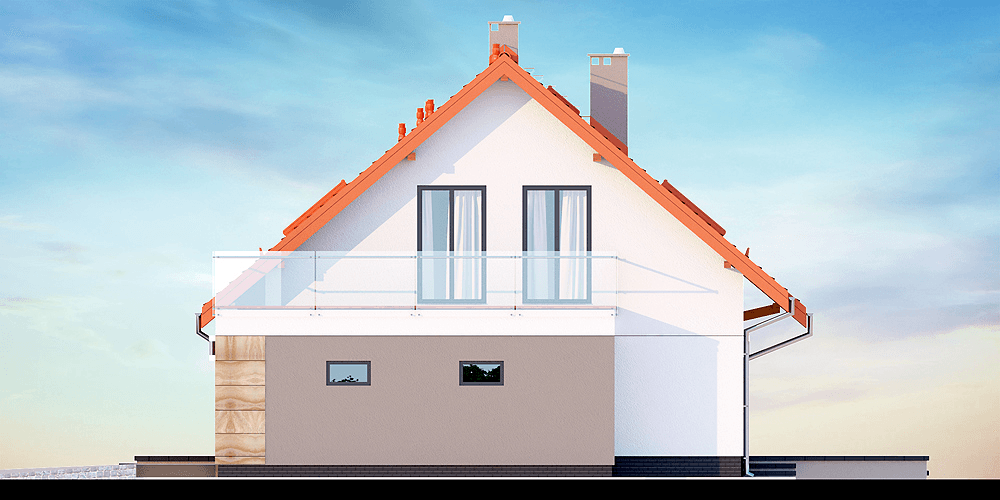 Elewacja boczna domu Marsala 2M