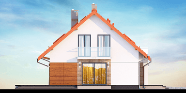 Elewacja boczna domu Marsal 2M