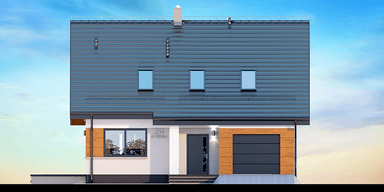 Elewacja frontowa domu jednorodzinnego Marsala mała