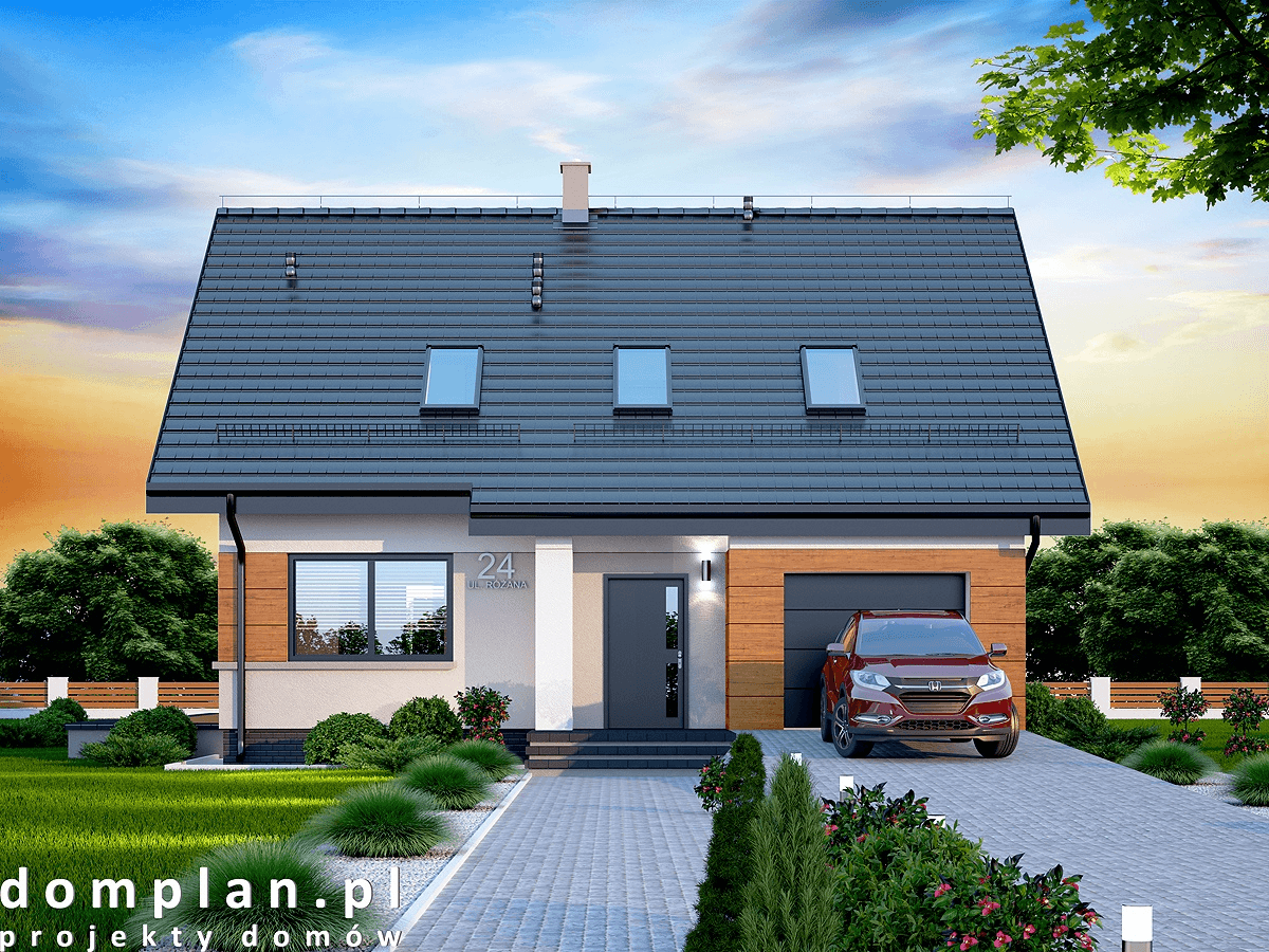 Wizualizacja domu jednorodzinnego Marsala mała