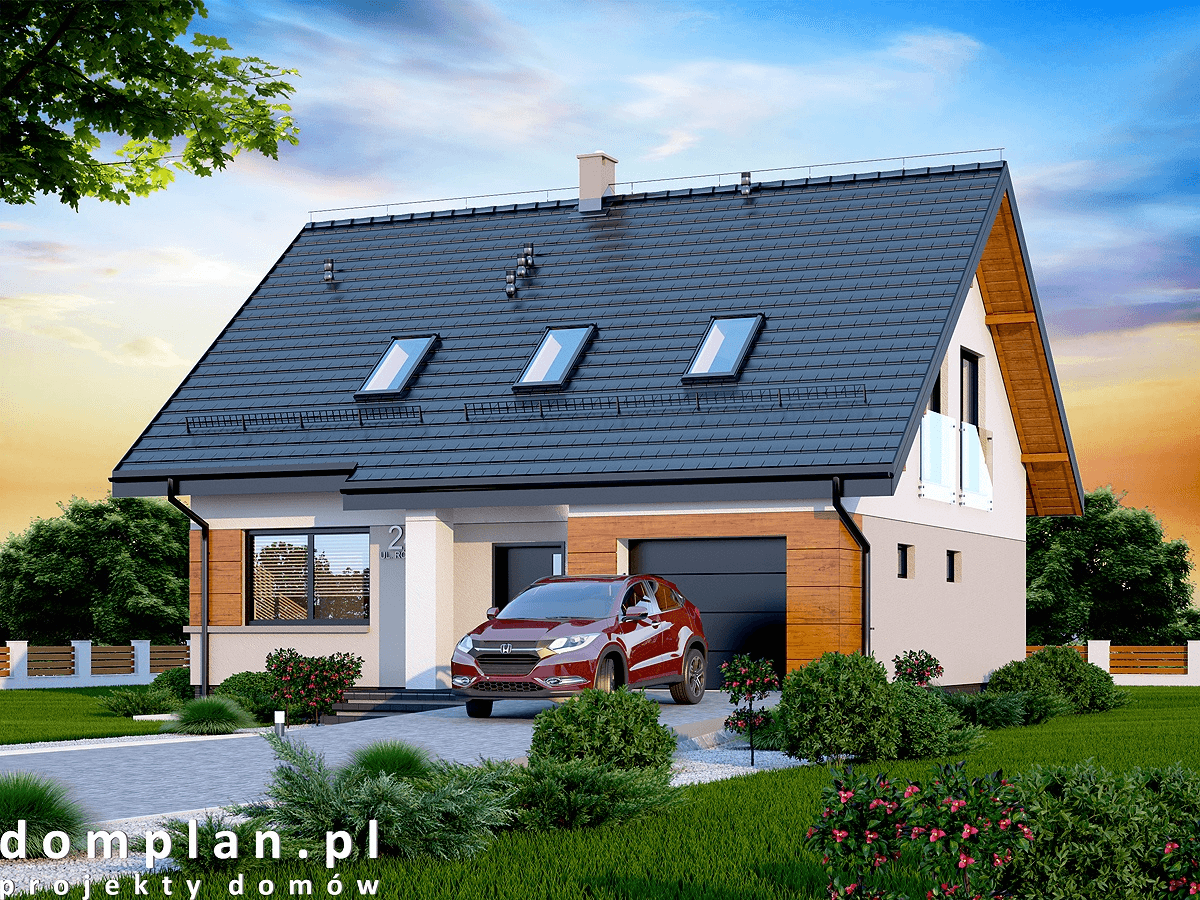 Wizualizacja domu jednorodzinnego Marsala mała