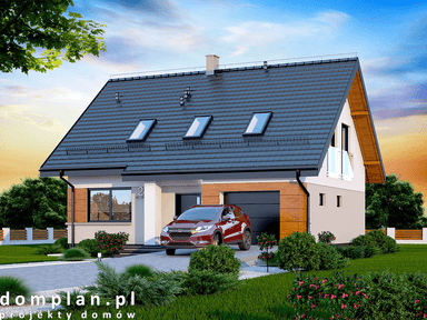 Wizualizacja domu jednorodzinnego Marsala mała