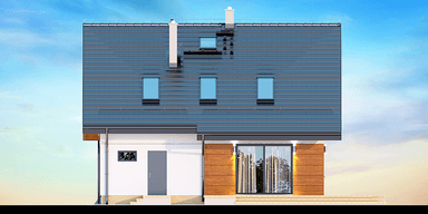 Elewacja ogrodowa domu Marsala XS