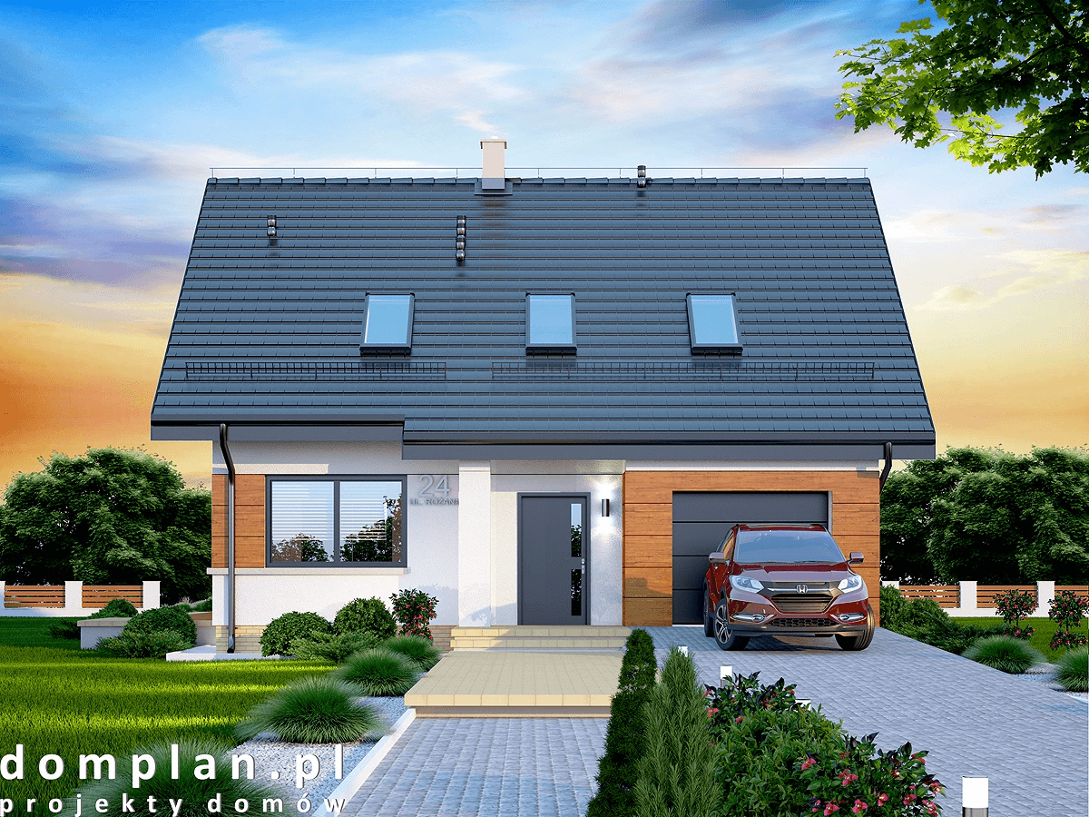 Wizualizacja domu jednorodzinnego Marsala XS