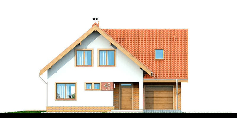 Elewacja frontowa domu Noelia