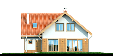 Elewacja ogrodowa domu Noelia