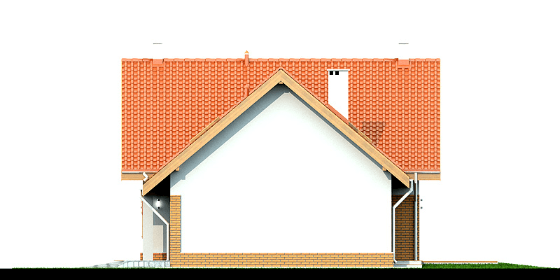 Elewacja boczna domu Noelia