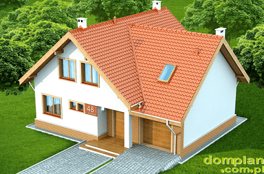 Wizualizacja domu jednorodzinnego Noelia