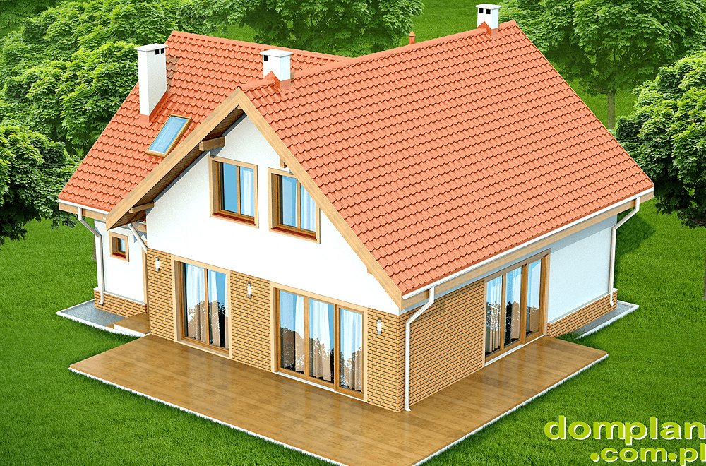 Wizualizacja domu jednorodzinnego Noelia