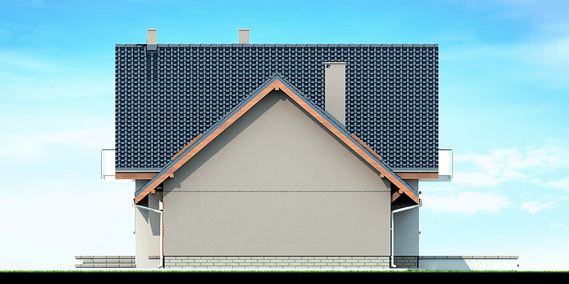 Elewacja boczna domu jednorodzinnego Noelia bis 2M