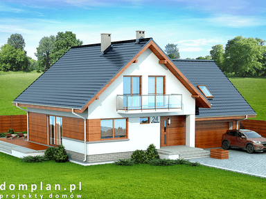 Wizualizacja domu jednorodzinnego Noelia bis 2M