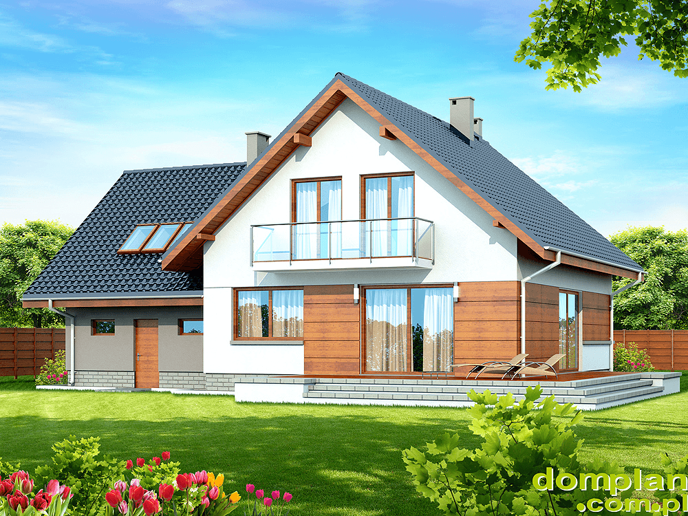 Wizualizacja domu jednorodzinnego Noelia bis 2M