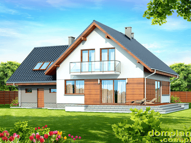 Wizualizacja domu jednorodzinnego Noelia bis 2M