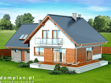 Wizualizacja domu jednorodzinnego Noelia bis 2M