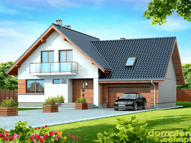 Wizualizacja domu jednorodzinnego Noelia bis 2M