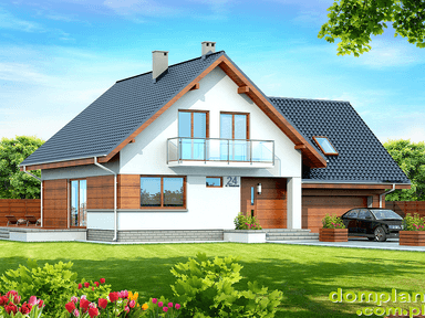 Wizualizacja domu jednorodzinnego Noelia bis 2M