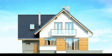 Elewacja ogrodowa domu Noelia Bis