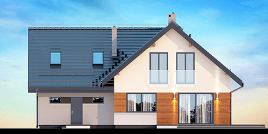 Elewacja ogrodowa domu Noelia Modern 2M