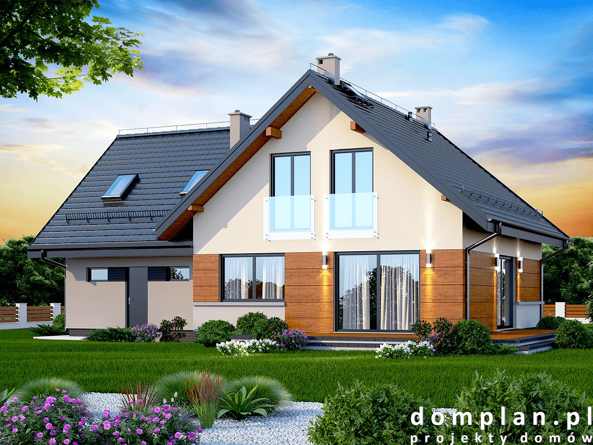 Wizualizacja domu jednorodzinnego Noelia Modern 2M