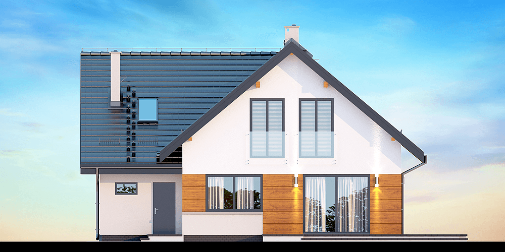 Elewacja ogrodowa domu Noelia Modern