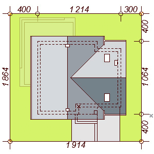 Usytuowanie domu Noelia Modern na działce