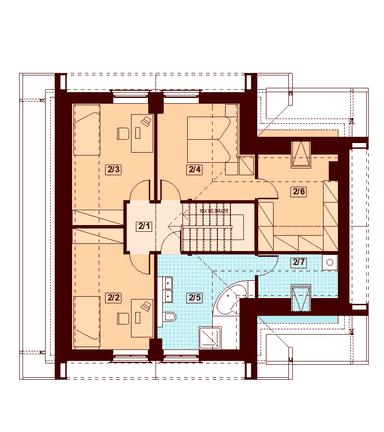 Rzut poddasza domu jednorodzinnego Noelia Modern