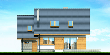 Elewacja ogrodowa domu Lisandra XS