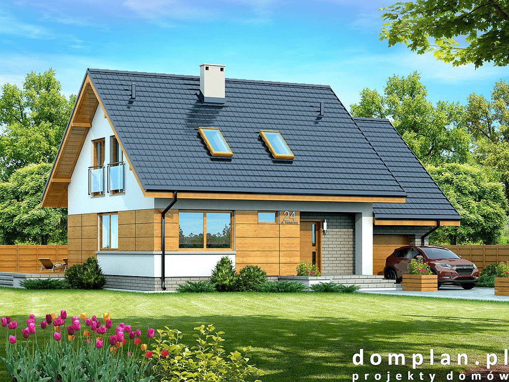 Wizualizacja domu jednorodzinnego Lisandra XS