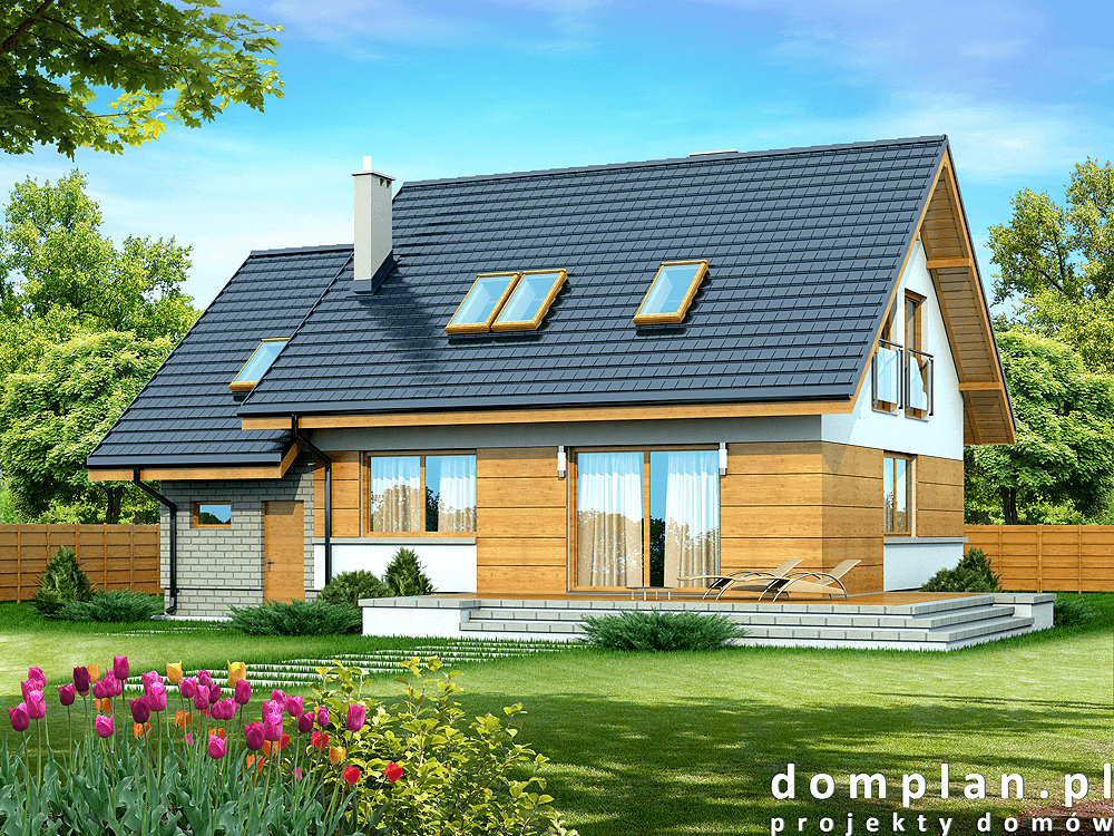 Wizualizacja domu jednorodzinnego Lisandra XS