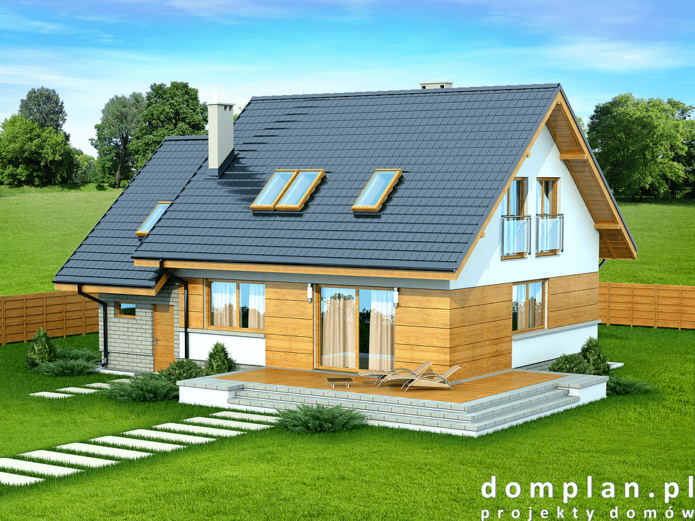 Wizualizacja domu jednorodzinnego Lisandra XS