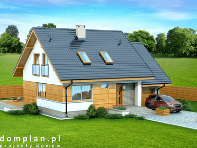 Wizualizacja domu jednorodzinnego Lisandra XS