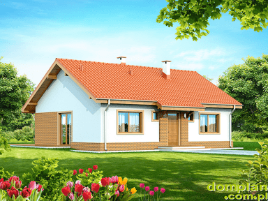 Wizualizacja domu jednorodzinnego Santia