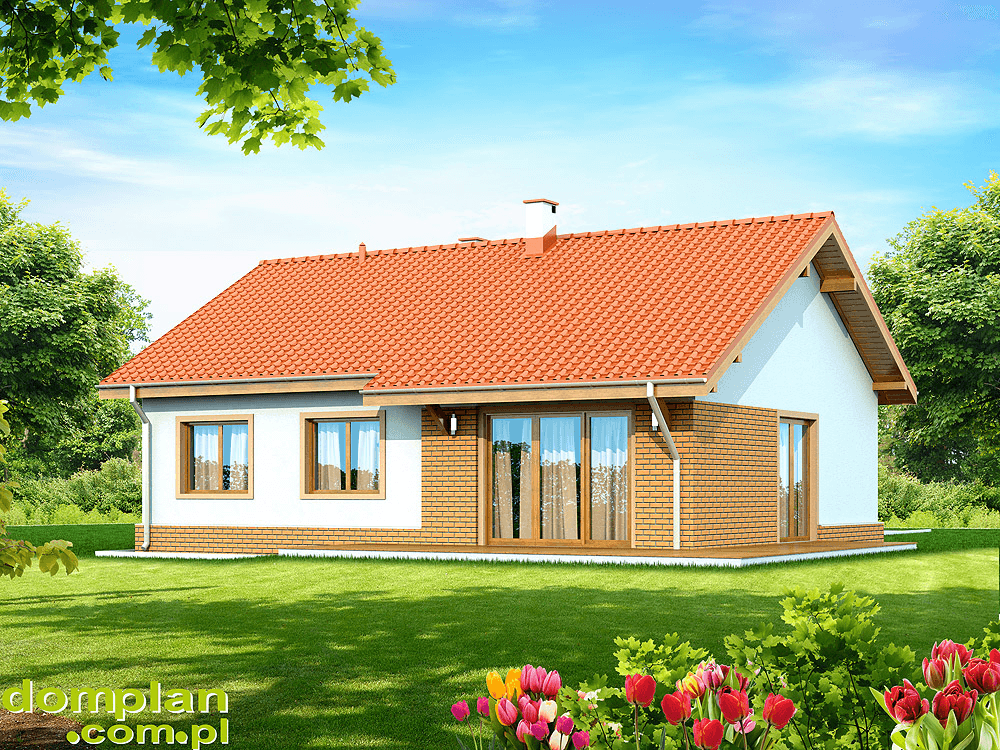 Wizualizacja domu jednorodzinnego Santia