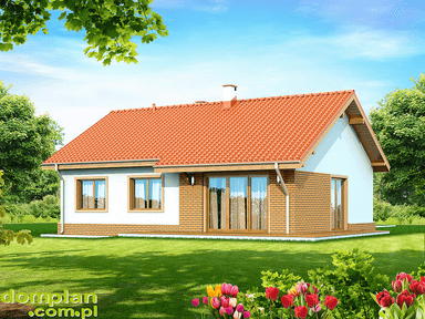 Wizualizacja domu jednorodzinnego Santia