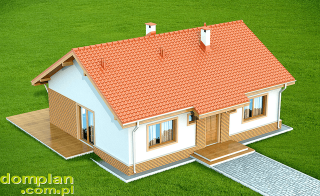 Wizualizacja domu jednorodzinnego Santia