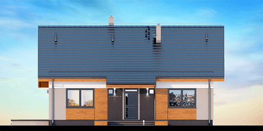 Elewacja frontowa domu Santia Bis