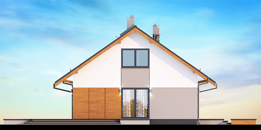 Elewacja boczna domu Santia Bis