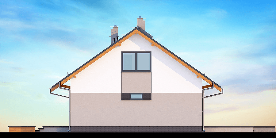 Elewacja boczna domu Santia Bis