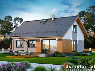 Wizualizacja domu jednorodzinnego Santia Bis