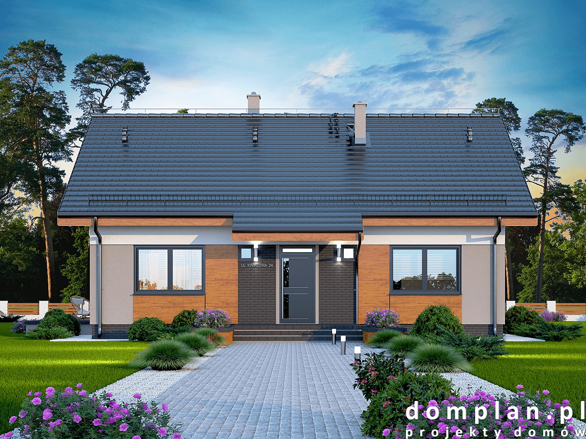 Wizualizacja domu jednorodzinnego Santia Bis